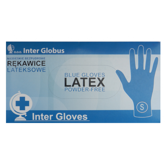 Амбулаторні рукавички Inter Globus латексні, неопудрені (розмір S), 50 шт. (1-152046) - 